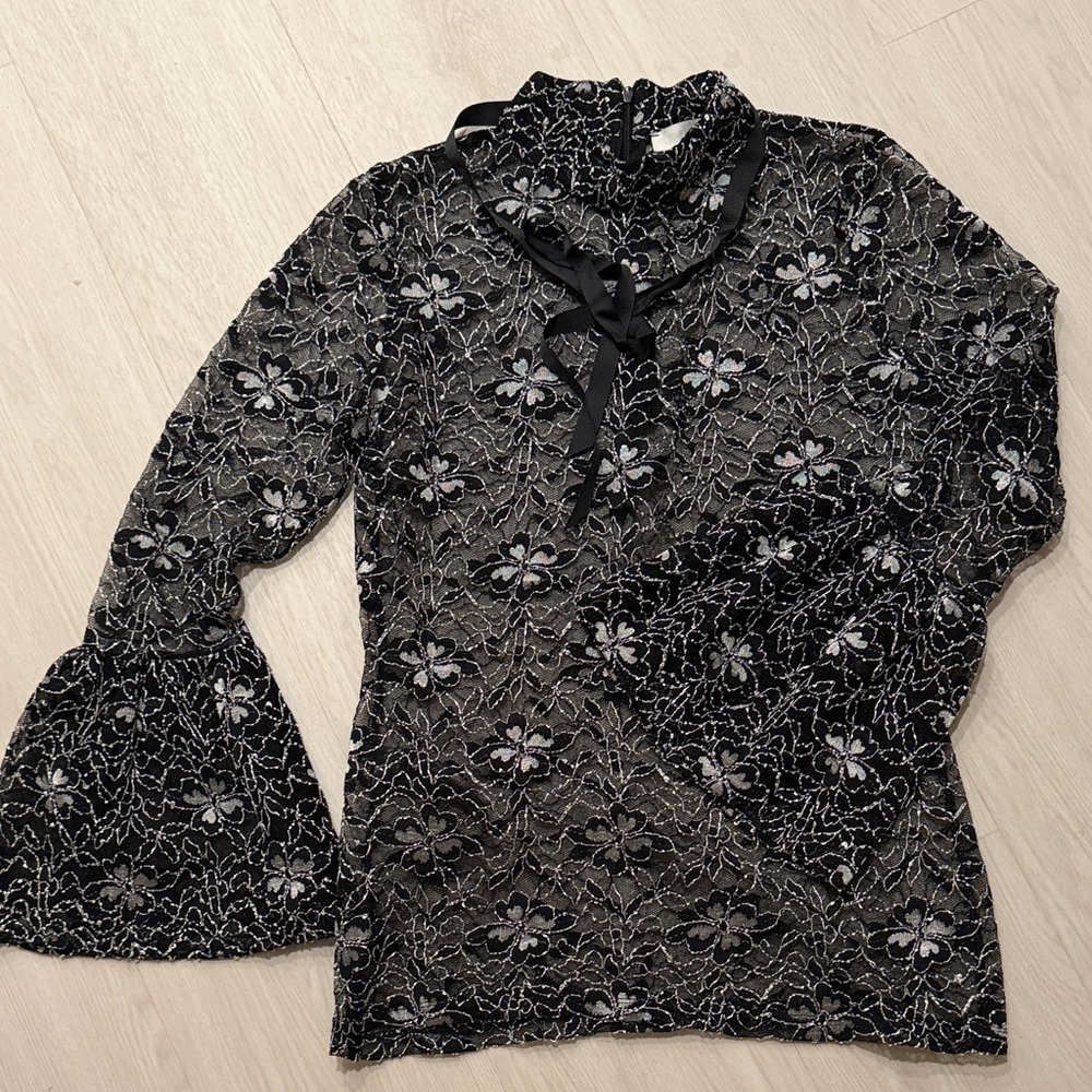 Anne Fontaine Laurine lace blouse